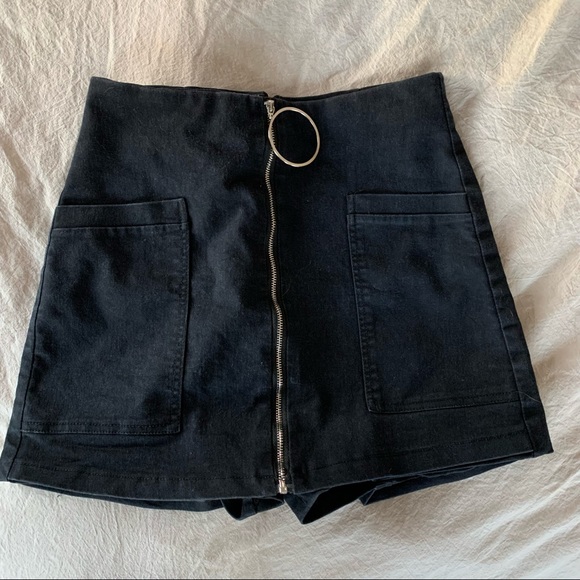 Vintage Dresses & Skirts - black mini skort